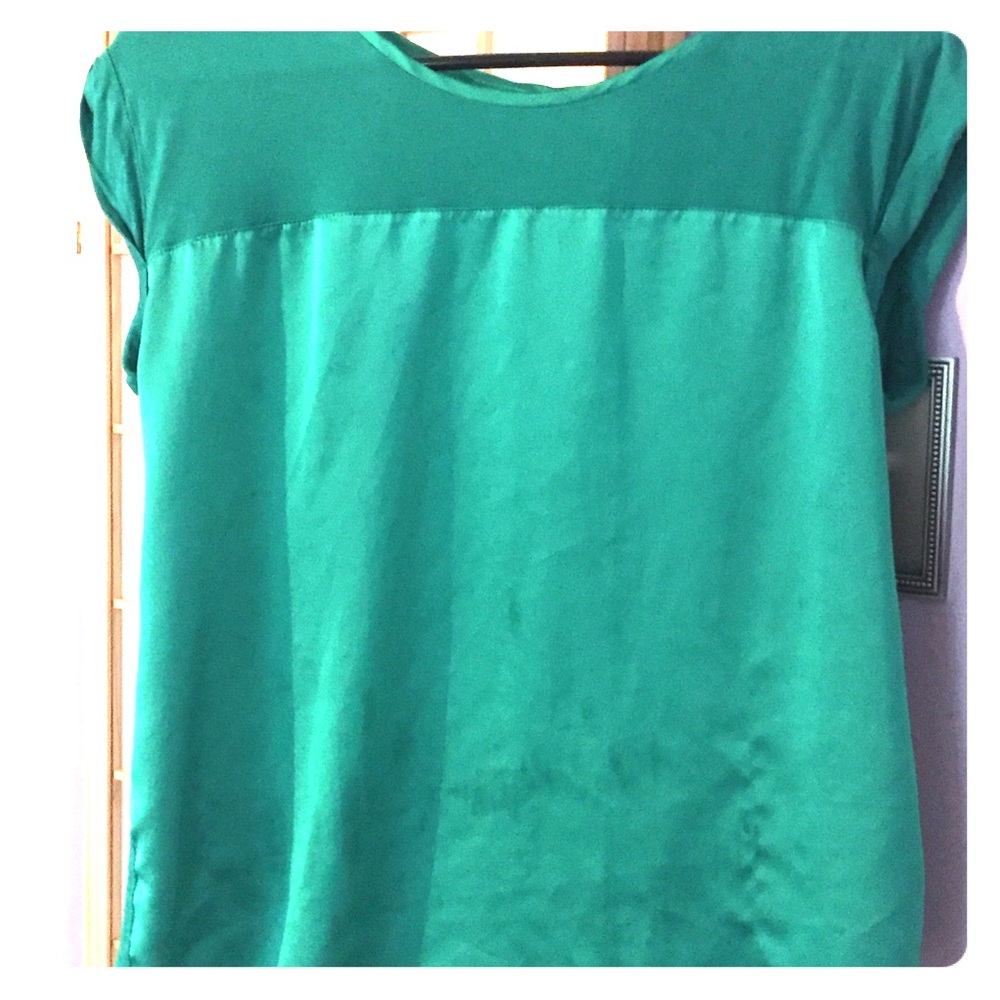 Green blouse